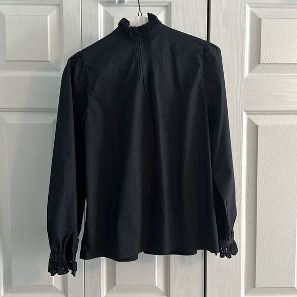 NWOT Amiens Joie Black Button Down Shirt - XS - Picture 3 of 3